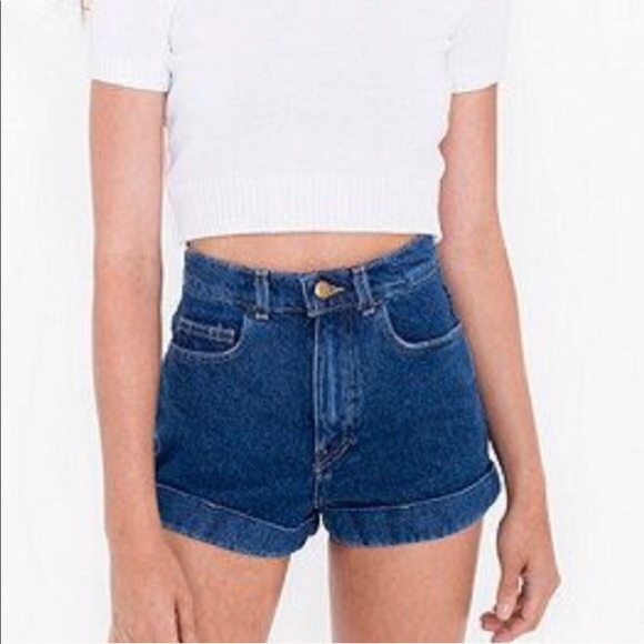 American Apparel Shorts American Apparel High Waist Denim Jean